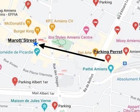 Plan parking Amiens Marott Street